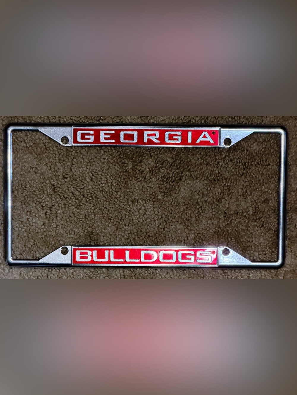 NWOT Georgia Bulldogs License Plate Frame